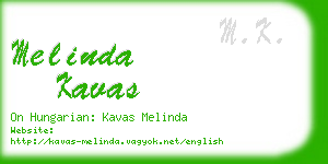 melinda kavas business card